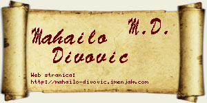 Mahailo Divović vizit kartica